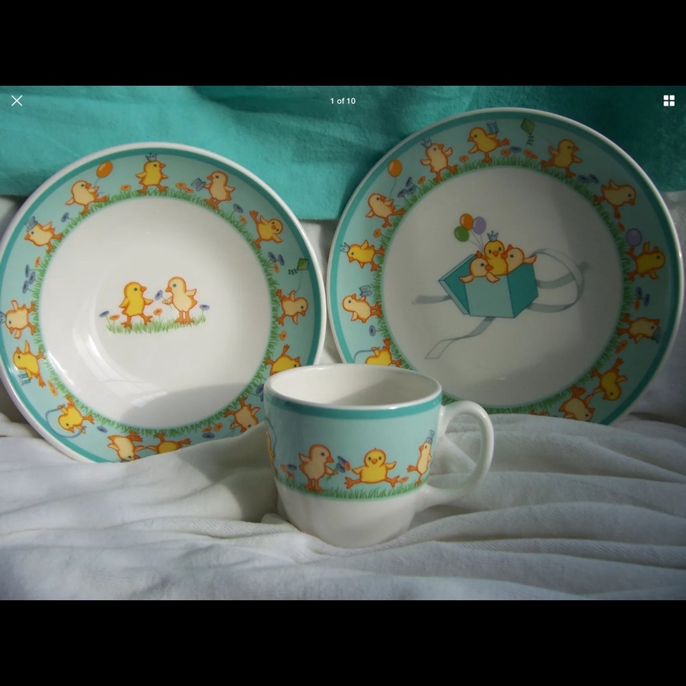 Tiffany & Co. Ceramic Child Feeding Set